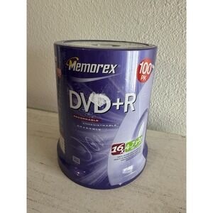 Memorex DVD+R 100 Pack 16X 4.7Gb 120 minutes New and Sealed
